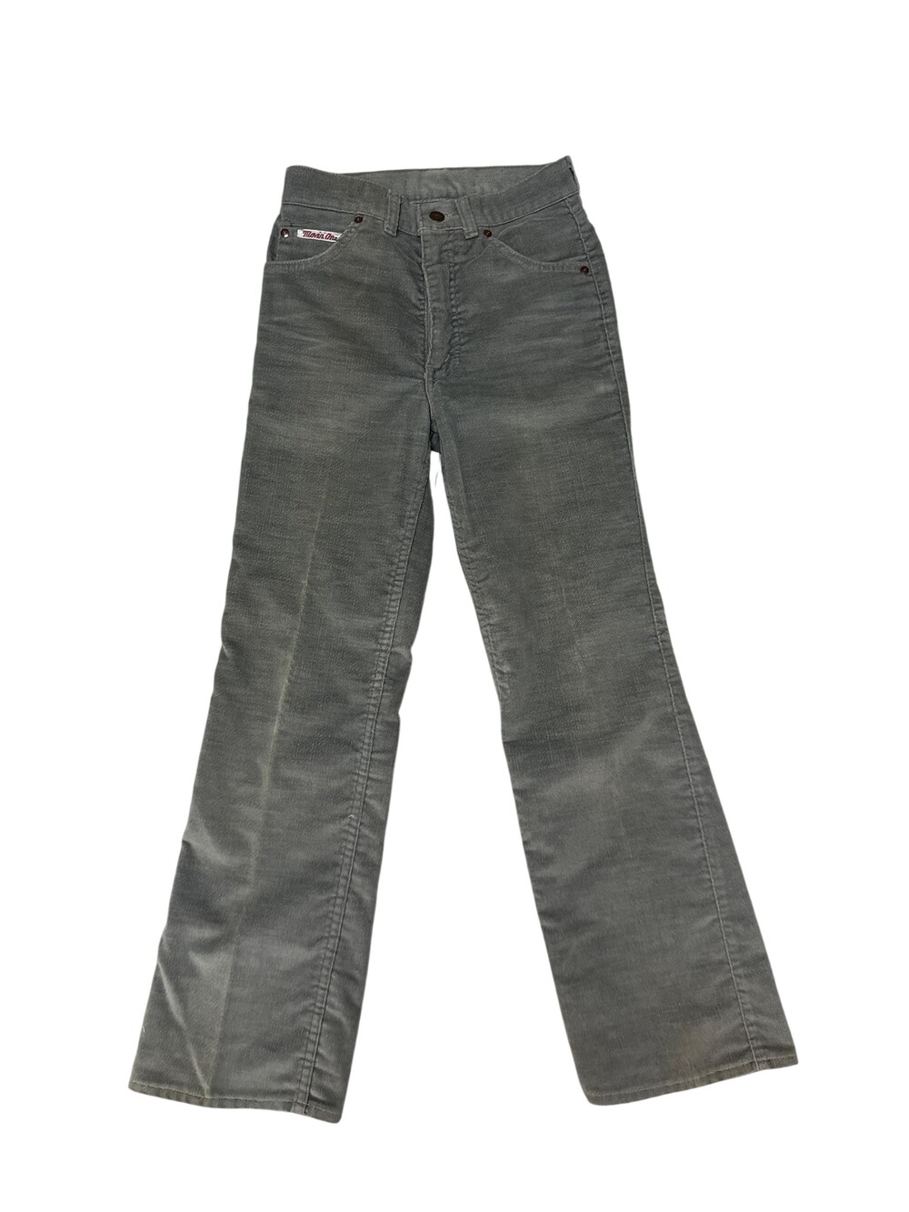 Vintage 70s western Levi's Corduroy Bootcut Jeans Womens 26 Gray